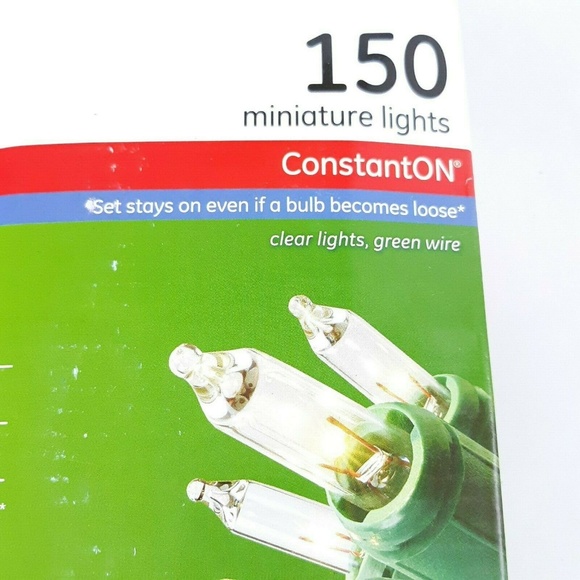 GE 150 Miniature Lights Green Wire ConstantOn 31ft - Picture 4 of 6
